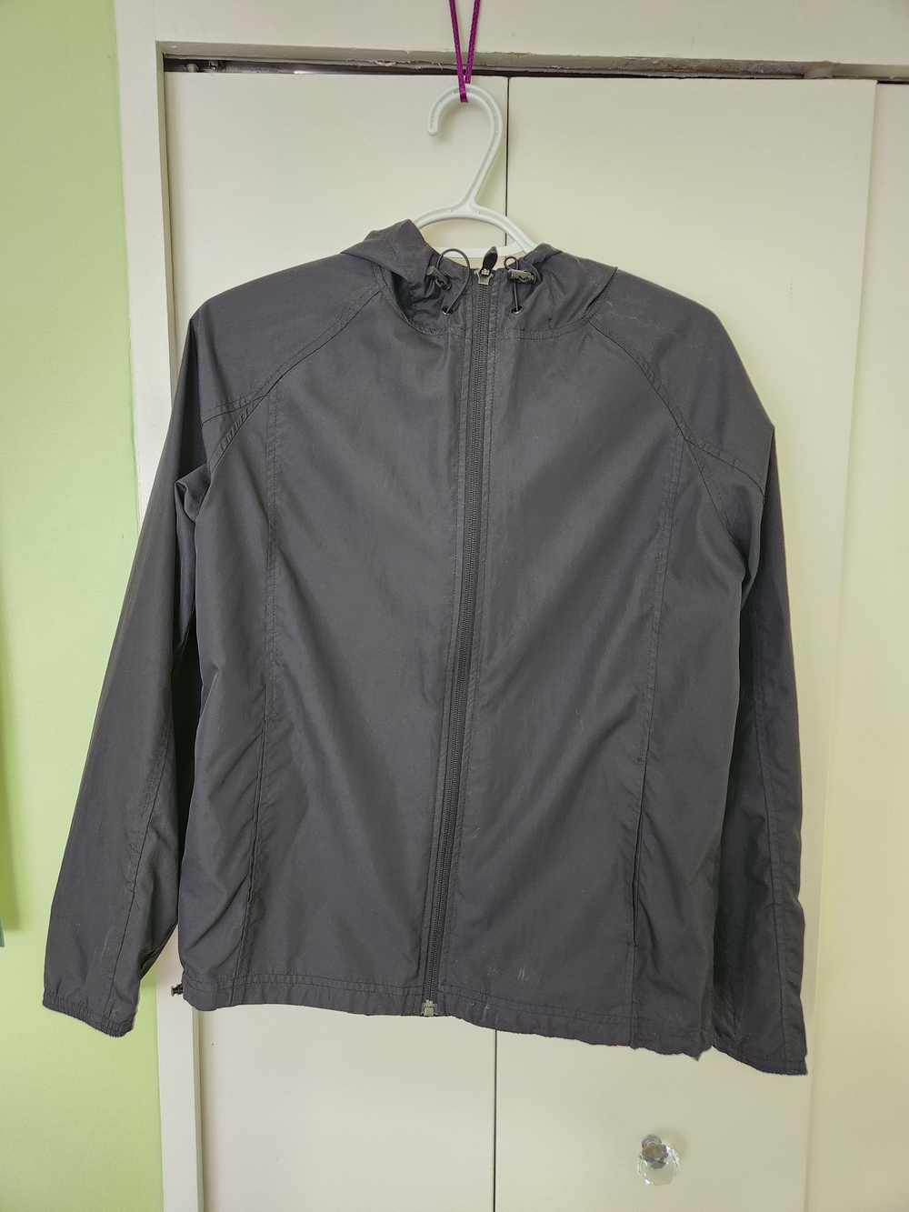 Asics Womens Hooded Windbreaker Jacket - Black